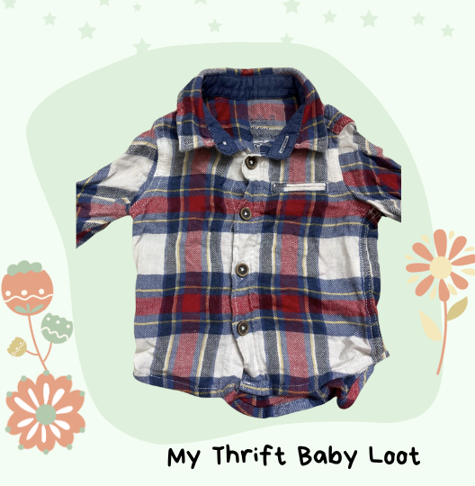 Like NEW baby boys shirt (0-3 months)